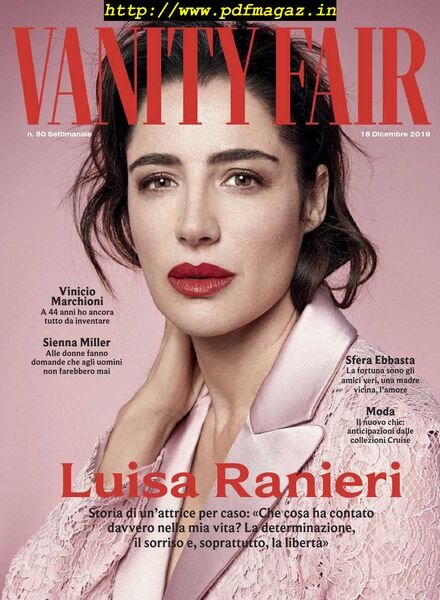 Vanity Fair Italia – 18 dicembre 2019 Cover
