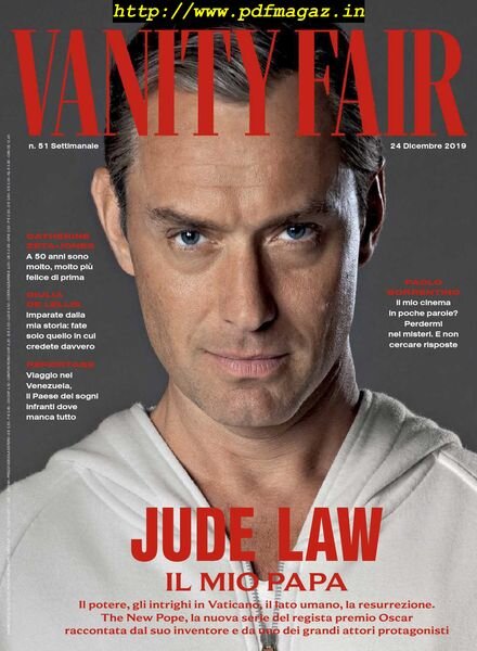 Vanity Fair Italia – 24 dicembre 2019 Cover