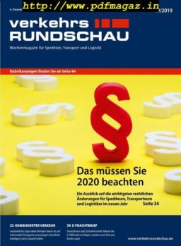 VerkehrsRundschau – 04 Dezember 2019