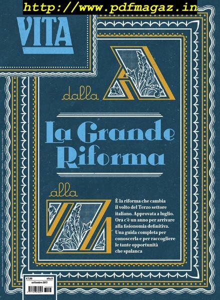 Vita – Settembre 2017 Cover