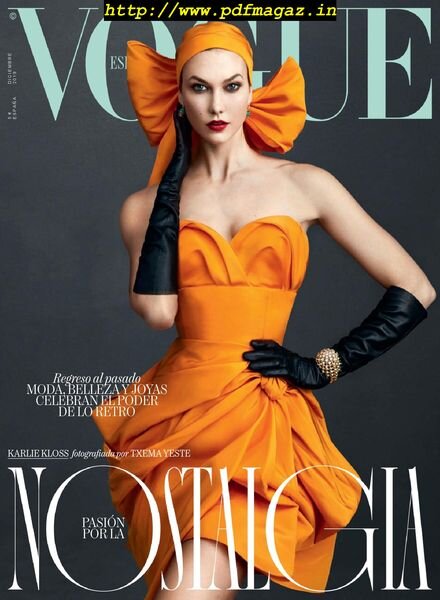 Vogue Espana – diciembre 2019 Cover