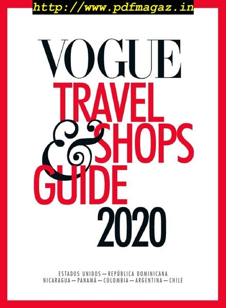 Vogue Travel & Shop’s Guide – November 2019 Cover
