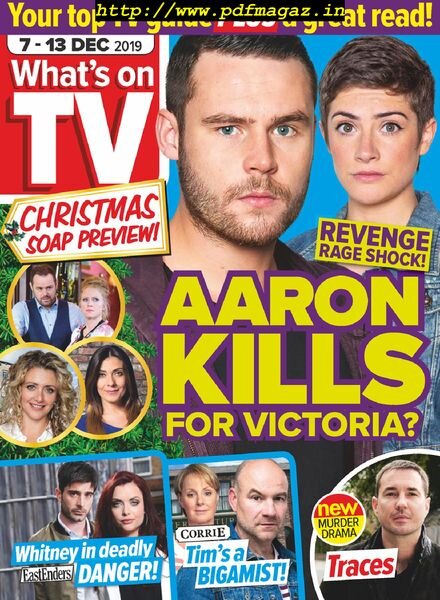 What’s on TV – 07 December 2019 Cover