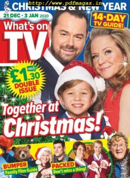 What’s on TV – 21 December 2019