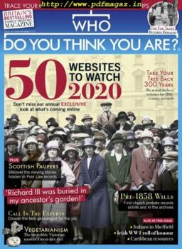 Who Do You Think You Are – January 2020