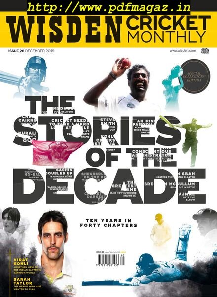 Wisden Cricket Monthly – December 2019 Cover
