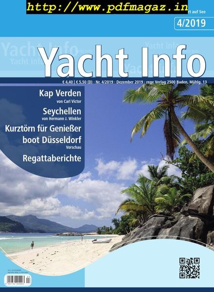 Yacht Info – Dezember 2019 Cover