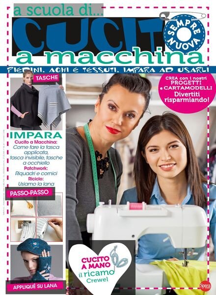 A Scuola di Cucito a Macchina – Gennaio-Febbraio 2018 Cover