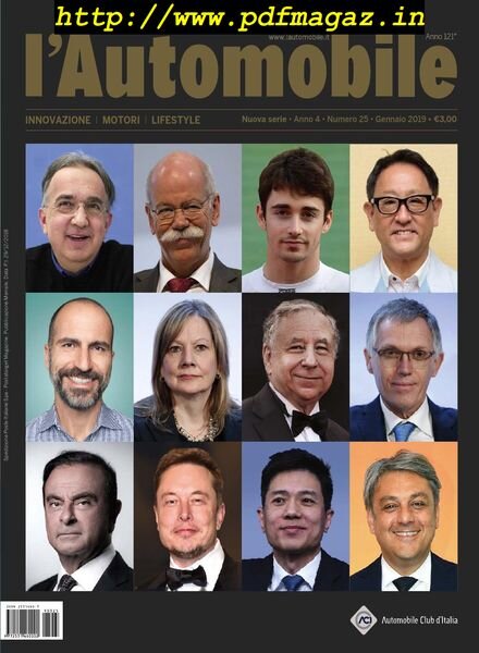ACI l’Automobile – Gennaio 2019 Cover