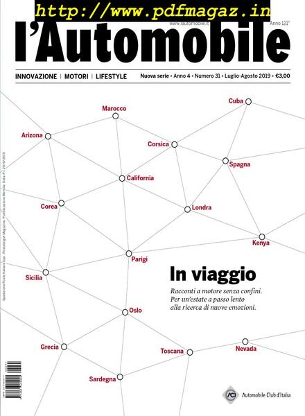 ACI l’Automobile – Luglio-Agosto 2019 Cover