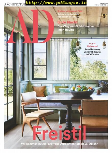 AD Architectural Digest Germany – Februar 2020 Cover