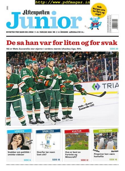 Aftenposten Junior – 07 januar 2020 Cover
