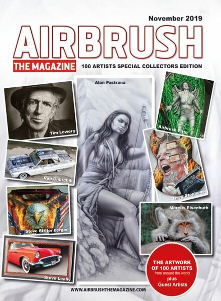 Airbrush The Magazine – 100 Artists Special Collectors Edition – November 2019 Cover