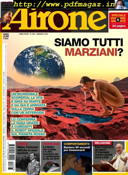 Airone – Gennaio 2014 Cover