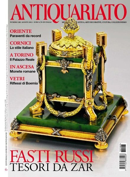 Antiquariato – Agosto 2013 Cover