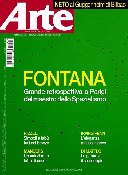 Arte – Aprile 2014 Cover