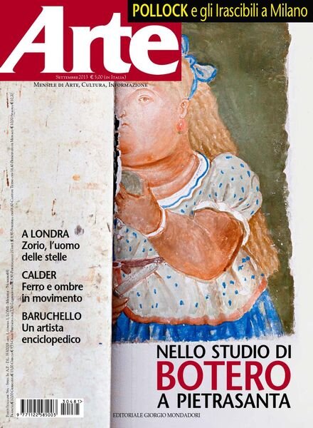Arte – Settembre 2013 Cover
