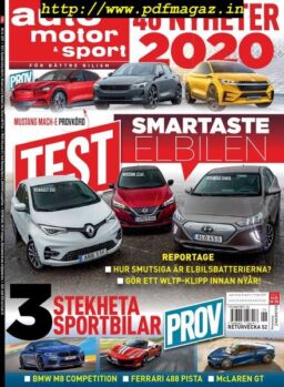 Auto Motor & Sport Sverige – 12 december 2019