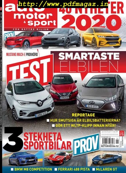 Auto Motor & Sport Sverige – 12 december 2019 Cover
