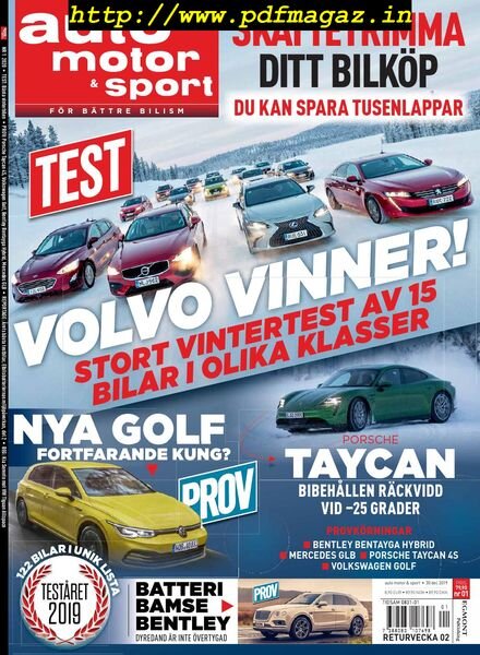 Auto Motor & Sport Sverige – 30 december 2019 Cover