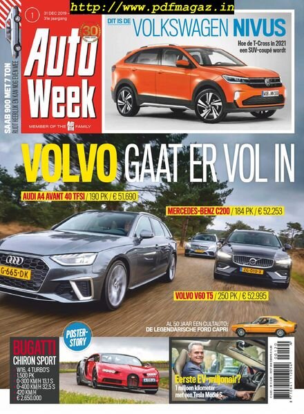AutoWeek Netherlands – 31 december 2019 Cover