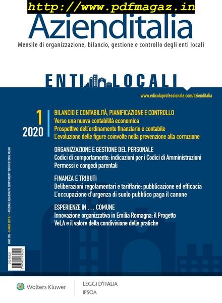 Azienditalia – Gennaio 2020 Cover
