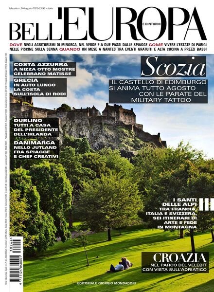 Bell’Europa – Agosto 2013 Cover