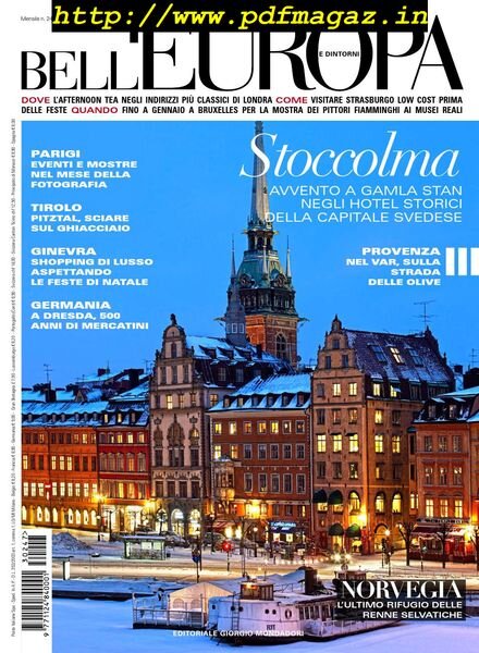 Bell’Europa – Novembre 2013 Cover