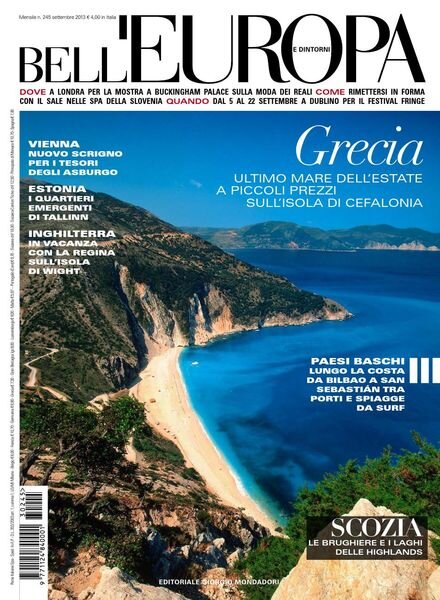 Bell’Europa – Settembre 2013 Cover