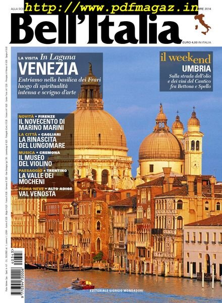 Bell’Italia – Novembre 2014 Cover