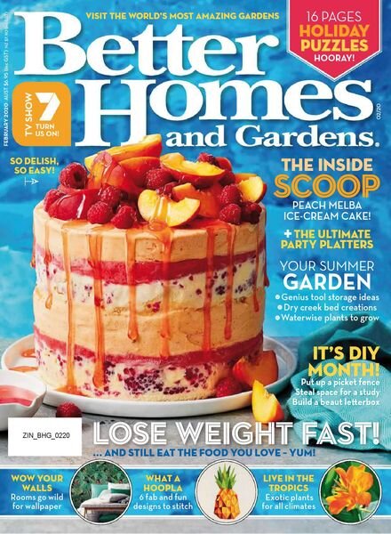 Better Homes and Gardens Australia – February 2020 Cover