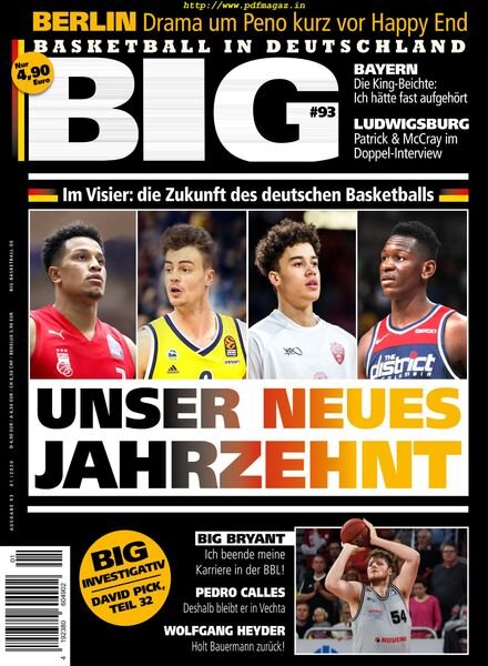 BIG Basketball in Germany – Januar 2020 Cover