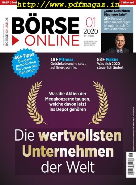 Borse Online – 02 Januar 2020 Cover