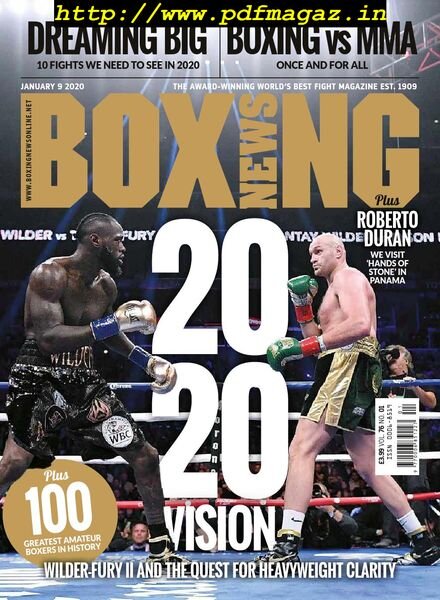 Boxing News – 9 January 2020 Cover