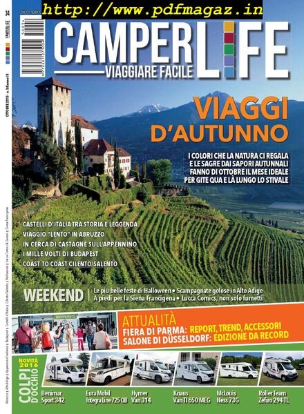 Camper Life – Ottobre 2015 Cover