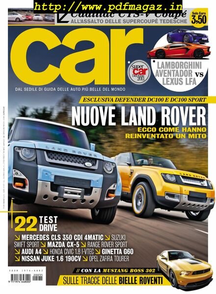 Car Italia – Gennaio 2012 Cover