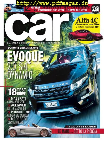 Car Italia – Ottobre 2011 Cover