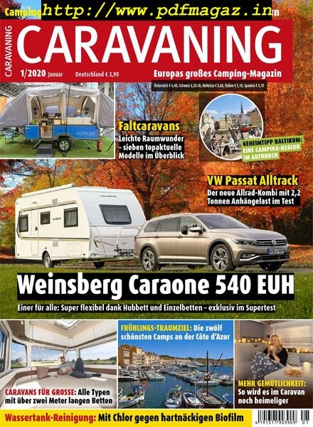 Caravaning – Januar 2020 Cover