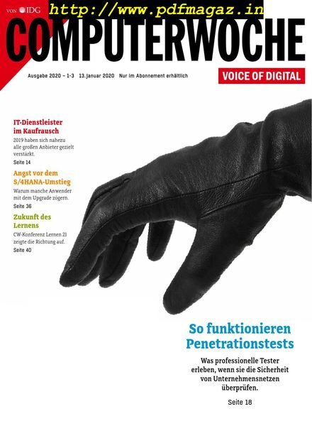 Computerwoche – 13 Januar 2020 Cover