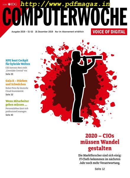 Computerwoche – 16 Dezember 2019 Cover