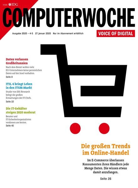 Computerwoche – 24 Januar 2020 Cover