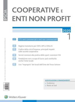 Cooperative e enti non profit – Gennaio 2020