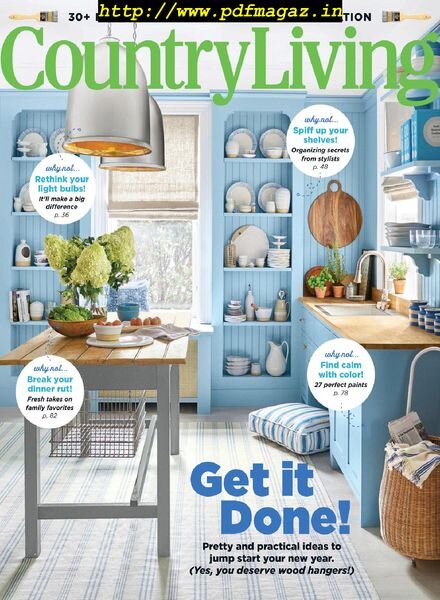 Country Living USA – January 2020 Cover