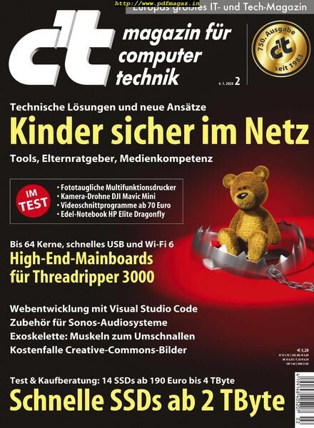 c’t Magazin – 4 Januar 2020 Cover