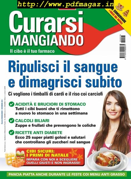 Curarsi Mangiando – Dicembre 2012 Cover
