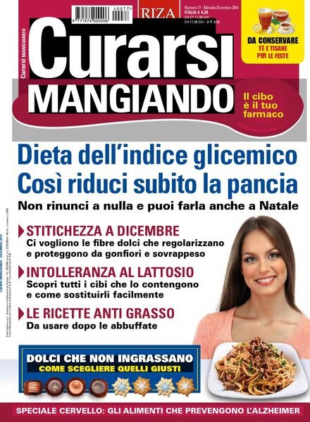 Curarsi Mangiando – Dicembre 2014 Cover