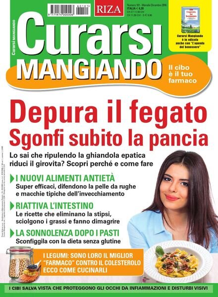 Curarsi Mangiando – Dicembre 2016 Cover