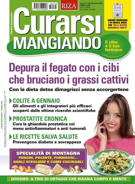 Curarsi Mangiando – Gennaio 2015 Cover