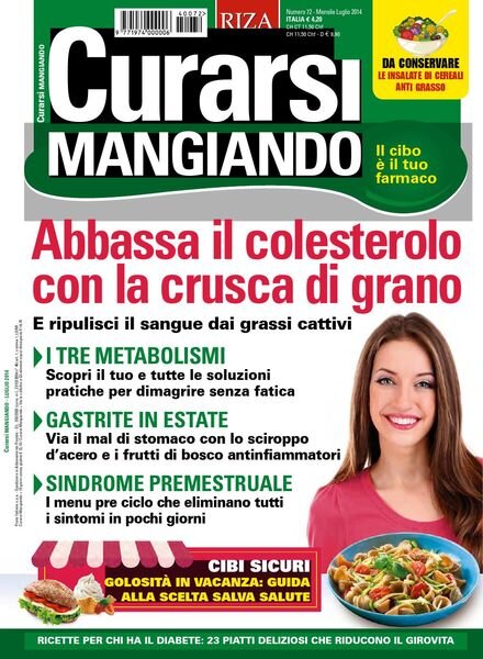 Curarsi Mangiando – Luglio 2014 Cover