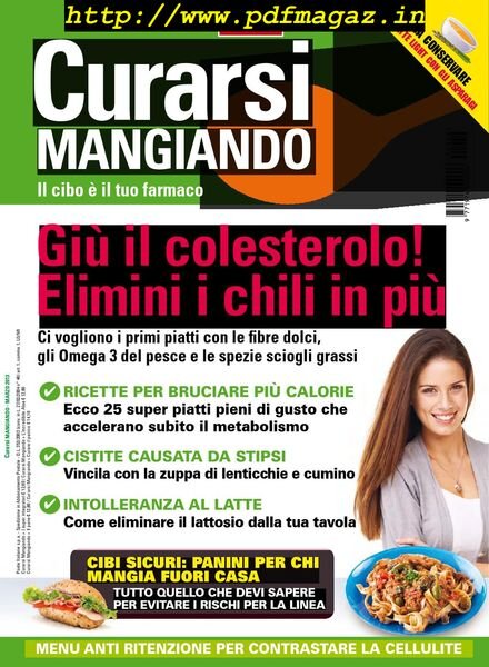 Curarsi Mangiando – Marzo 2013 Cover